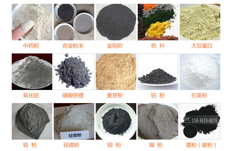 氣體保護超聲波振動篩的行業(yè)應用：中藥粉，合金粉末，金剛砂，色料，大豆蛋白，氧化鋁，磷酸鐵鋰，麥芽粉，鈷粉，石英粉，鎢粉，硅微粉，鉬粉，墨粉。