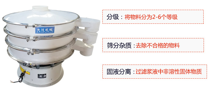 600型聚丙烯振動(dòng)篩優(yōu)勢(shì):分級(jí):將物料京分為2-6個(gè)等級(jí)。篩分雜質(zhì):去除不合格的物料。固液分離:過濾漿液中非溶性固體物質(zhì)。